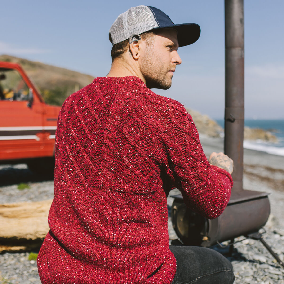Pow Knitted Jumper - Russet
