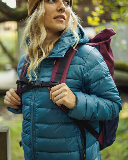 Womens_Backwoods Recycled Rolltop 32L - Navy/Burgundy
