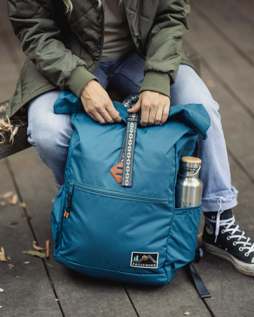 Womens_Backwoods Recycled Rolltop 32L - Ash Blue