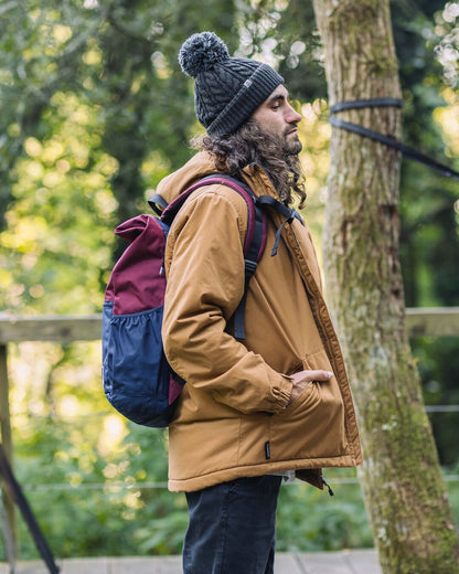 Male_Backwoods Recycled Rolltop 32L - Navy/Burgundy