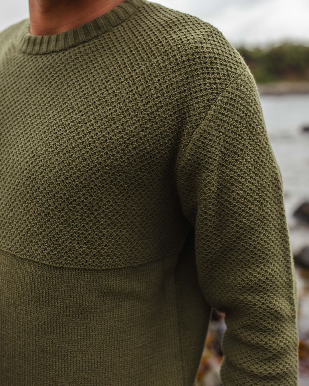 Swell Knitted Sweater Khaki Green