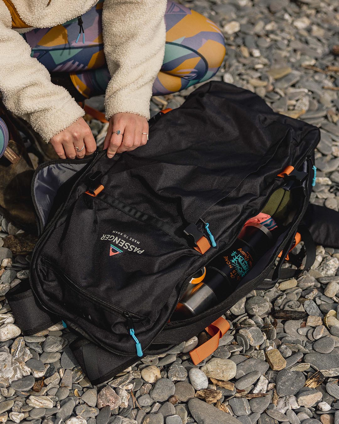 Adventurer 55L Recycled Backpack - Black