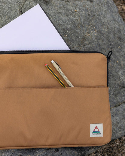 On-The-Go Recycled Laptop Sleeve - Golden Brown