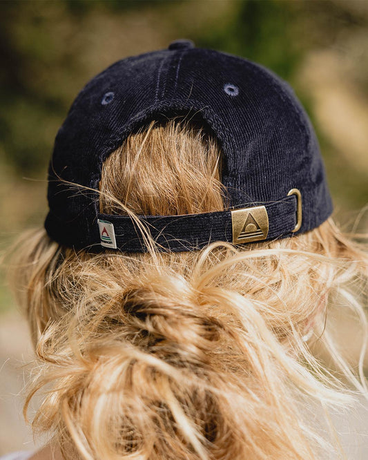 Womens_Fade Recycled Cord 6 Panel Cap - Deep Navy