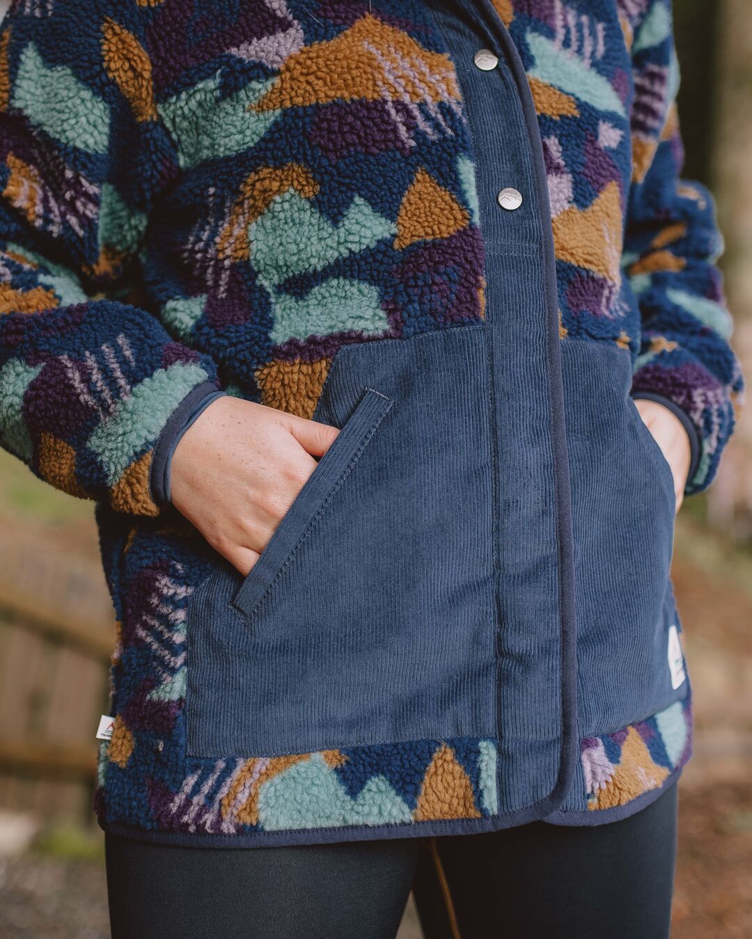 Camp fleece sherpa cardigan hotsell
