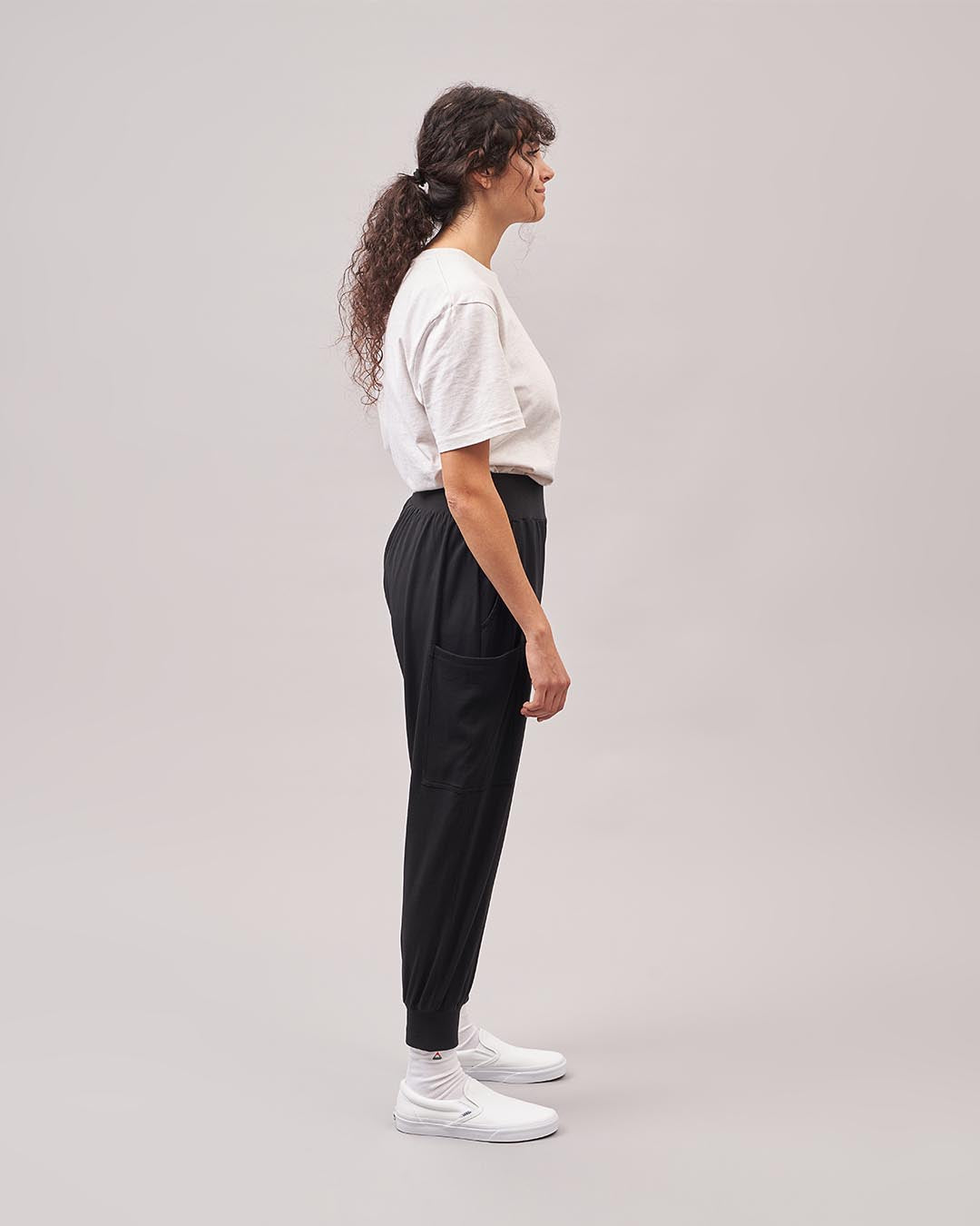 Day Dream Recycled Cotton Trouser - Black